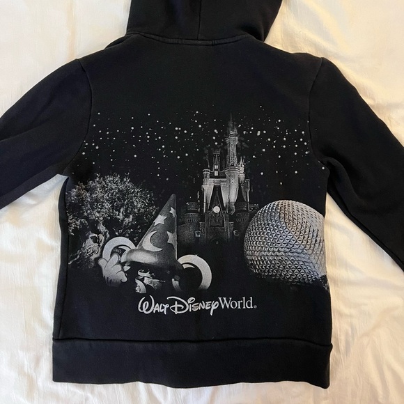 Disney Parks Glitter Icons zip up hooded sweatshirt - Picture 4 of 5